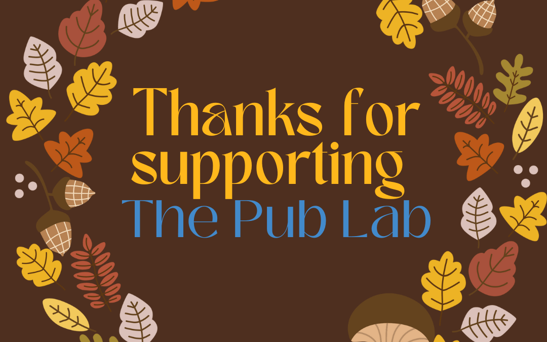 Thanks for Supporting The Publishing Lab!