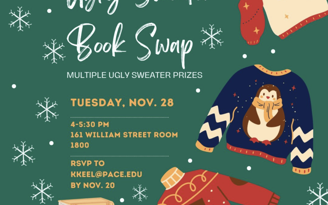 Pace Publishing Office Hosts Ugly Sweater Book Swap